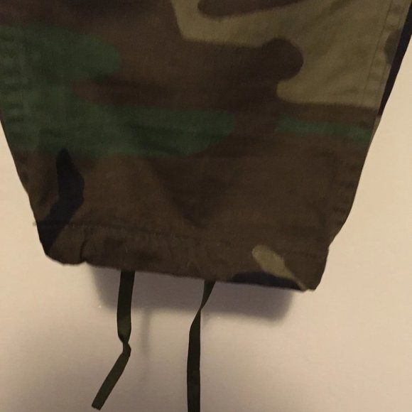 Authentic Army Pants Camouflage Woodland Fatigues Size SM Long Military Combat - Picture 4 of 12